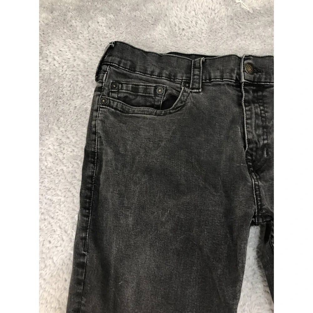 True Religion Jeans Men 36x32 (Tag 38) Black Geno Relaxed Slim Denim
